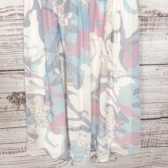 ModCloth Windy City Pastel Print Sleeveless Dress, EUC, Size XXS, MSRP $125 - Picture 5 of 12
